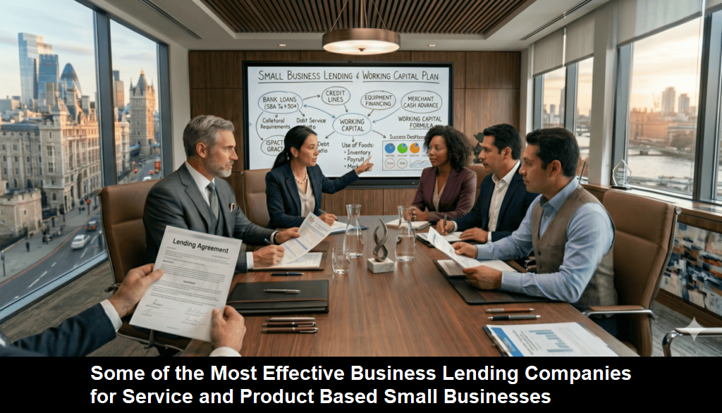 Some of the Most Effective Business Lending Companies for Service and Product Based Small Businesses
